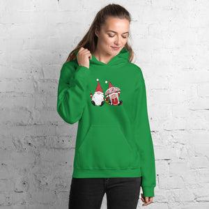 'Merry Christmas Gnome Couple' Unisex Hoodie