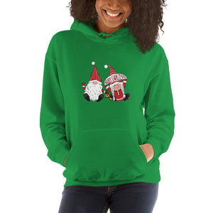 'Merry Christmas Gnome Couple' Unisex Hoodie