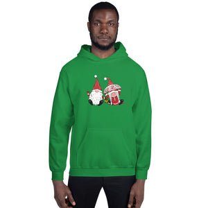 'Merry Christmas Gnome Couple' Unisex Hoodie