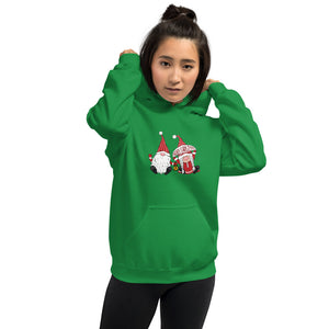 'Merry Christmas Gnome Couple' Unisex Hoodie