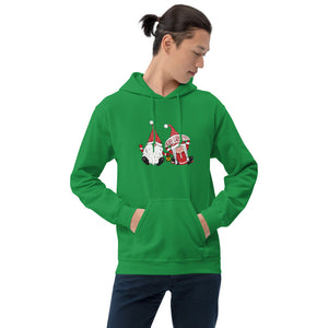 'Merry Christmas Gnome Couple' Unisex Hoodie