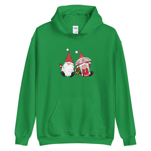 'Merry Christmas Gnome Couple' Unisex Hoodie