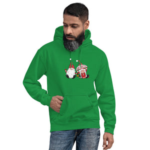 'Merry Christmas Gnome Couple' Unisex Hoodie