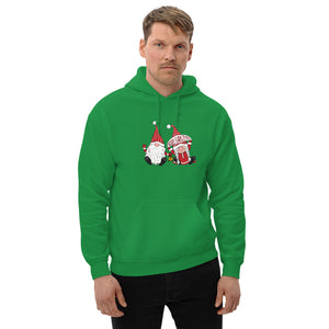 'Merry Christmas Gnome Couple' Unisex Hoodie