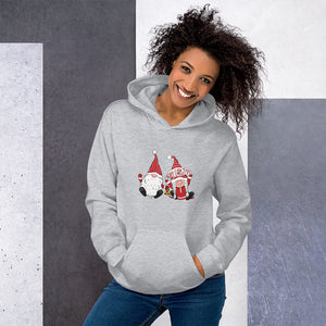 'Merry Christmas Gnome Couple' Unisex Hoodie