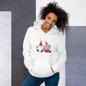 'Merry Christmas Gnome Couple' Unisex Hoodie