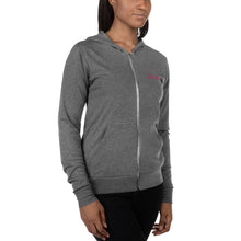 Load image into Gallery viewer, &#39;Lulu&#39;s Luxuries&#39; Pink Embroidery Unisex Zip Hoodie
