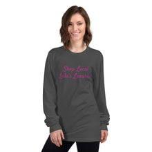 Load image into Gallery viewer, ‘Shop Local Lulu’s Luxuries’ Made in USA Long sleeve unisex t-shirt
