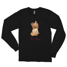 Load image into Gallery viewer, ‘Yorkshire Terrier Lulu’s Luxuries’ Made In USA Long sleeve unisex t-shirt
