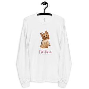 ‘Yorkshire Terrier Lulu’s Luxuries’ Made In USA Long sleeve unisex t-shirt