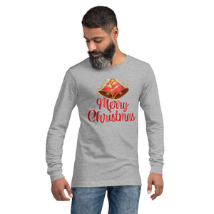 'Merry Christmas Bells' Unisex Long Sleeve Tee