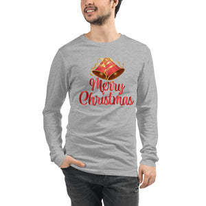 'Merry Christmas Bells' Unisex Long Sleeve Tee