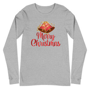 'Merry Christmas Bells' Unisex Long Sleeve Tee