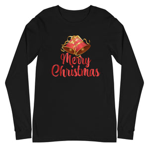 'Merry Christmas Bells' Unisex Long Sleeve Tee