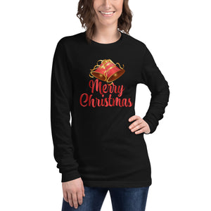 'Merry Christmas Bells' Unisex Long Sleeve Tee