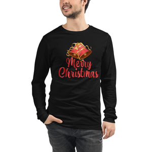 'Merry Christmas Bells' Unisex Long Sleeve Tee