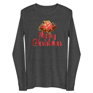 'Merry Christmas Bells' Unisex Long Sleeve Tee