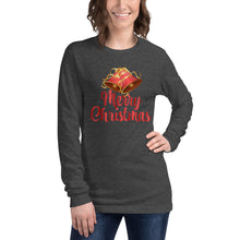 Load image into Gallery viewer, &#39;Merry Christmas Bells&#39; Unisex Long Sleeve Tee
