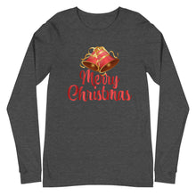 Load image into Gallery viewer, &#39;Merry Christmas Bells&#39; Unisex Long Sleeve Tee
