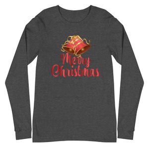 'Merry Christmas Bells' Unisex Long Sleeve Tee