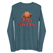 Load image into Gallery viewer, &#39;Merry Christmas Bells&#39; Unisex Long Sleeve Tee
