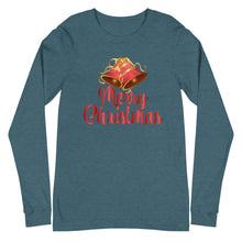 Load image into Gallery viewer, &#39;Merry Christmas Bells&#39; Unisex Long Sleeve Tee
