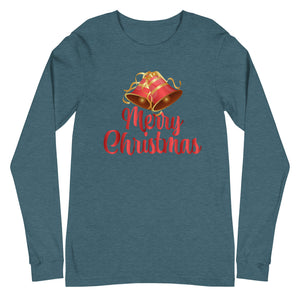 'Merry Christmas Bells' Unisex Long Sleeve Tee