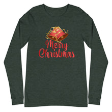 Load image into Gallery viewer, &#39;Merry Christmas Bells&#39; Unisex Long Sleeve Tee
