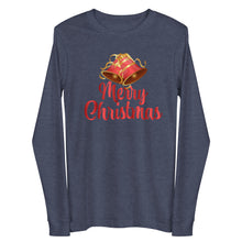 Load image into Gallery viewer, &#39;Merry Christmas Bells&#39; Unisex Long Sleeve Tee
