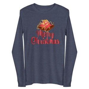 'Merry Christmas Bells' Unisex Long Sleeve Tee