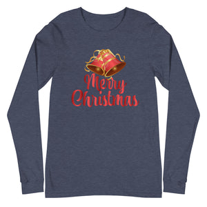 'Merry Christmas Bells' Unisex Long Sleeve Tee