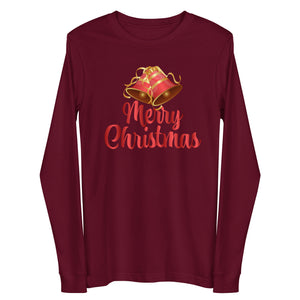 'Merry Christmas Bells' Unisex Long Sleeve Tee