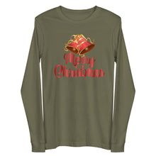 Load image into Gallery viewer, &#39;Merry Christmas Bells&#39; Unisex Long Sleeve Tee
