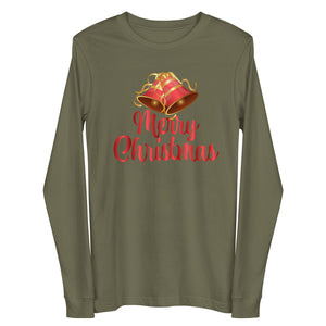 'Merry Christmas Bells' Unisex Long Sleeve Tee