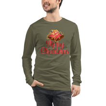 Load image into Gallery viewer, &#39;Merry Christmas Bells&#39; Unisex Long Sleeve Tee
