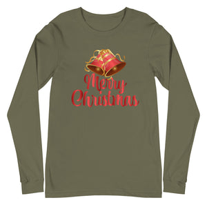 'Merry Christmas Bells' Unisex Long Sleeve Tee