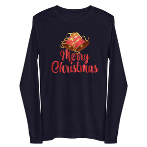 'Merry Christmas Bells' Unisex Long Sleeve Tee