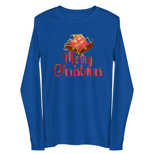 'Merry Christmas Bells' Unisex Long Sleeve Tee