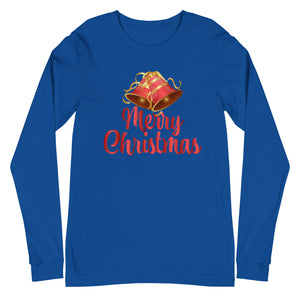 'Merry Christmas Bells' Unisex Long Sleeve Tee