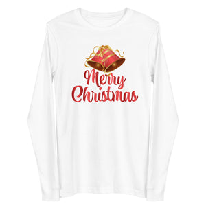 'Merry Christmas Bells' Unisex Long Sleeve Tee