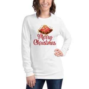 'Merry Christmas Bells' Unisex Long Sleeve Tee