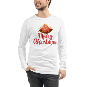 'Merry Christmas Bells' Unisex Long Sleeve Tee