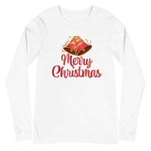 'Merry Christmas Bells' Unisex Long Sleeve Tee