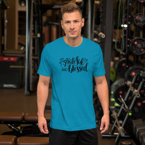 'Grateful & Blessed' Short-Sleeve Unisex T-Shirt