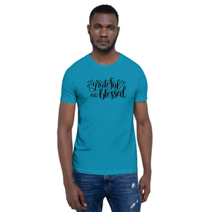 'Grateful & Blessed' Short-Sleeve Unisex T-Shirt