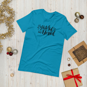 'Grateful & Blessed' Short-Sleeve Unisex T-Shirt