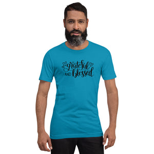 'Grateful & Blessed' Short-Sleeve Unisex T-Shirt