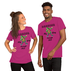 'Dabbing My Way Through 2021 - Dabbing Leprechaun St. Patrick's Day' Short-Sleeve Unisex T-Shirt