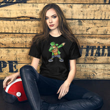 Load image into Gallery viewer, &#39;Dabbing Leprechaun Green St. Patrick&#39;s Day&#39; Short-Sleeve Unisex T-Shirt
