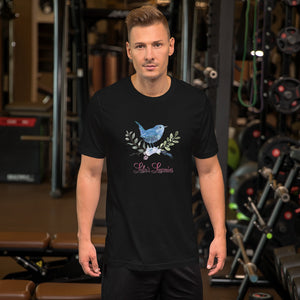 'Blue Bird Watching' Short-Sleeve Unisex T-Shirt